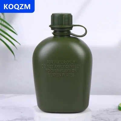 [COD] KOQZM Chiến thuật chai nước phong cách quân sự leakproof xách tay cho cắm trại ngoài trời đi bộ đường dài sử dụng khẩn cấp