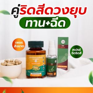 ปรคู่ เพชรสังฆาต + สเปรย์ฉีดริดสีดวง สมุนไพรริดสีดวง ยาริดสีดวง สมุนไพรริดสีดวง ติ่งโผล่ เดือยไก่