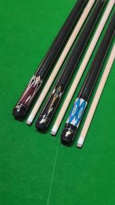 ไม้คิวบิลเลียดแบบอเมริกัน ไม้คิวเก้าลูก สไตล์จีน ไม้คิวหัวใหญ่สีดำ 1/2 แยก ไม้คิวเก้าลูกขายส่ง