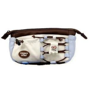 LKMART Exaggerated Stationery Case Adjustable Office Supplies Makeup Storage Bag Cute  Pencil Pouch Birthday Gift