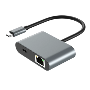 Portable Type C to Gigabit Ethernet Adapter for Effortlessly Plugs and Play Networking and Device Expansion Adapter