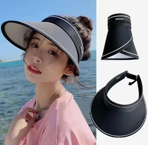 Mũ vành rộng thời trang nón nữ nửa đầu chống nắng chống UV năng động trẻ trung