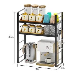 ●SG Stock● Height Adjustable Organizer Rack Kitchen Organizer Rack Desktop Shelf Desktop Rack Kitchen Rack Kitchen Shelf Seasoning Rack Spices Rack Perfume Shelf Perfume Rack Bookshelf Book Rack Makeup rack Cosmetic Organizer Rack