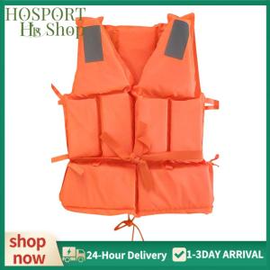 【HPS】 5 PCS Adult Life Vest W/Whistle Life Jacket Boats Fishing Vest Swimming Drifting Vest for Boating Kayaking