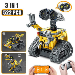 Công nghệ thành phố 3 trong 1 Remoded RC Robot Auto Dinosaur Racing Model Khối điều khiển từ xa lắp ráp Khối đồ chơi cho trẻ em Quà tặng Tương thích với LEGO