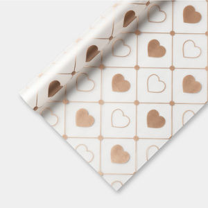 Flower Wrapping Kertas Bunga Buket Motif  Love Bunga Cellophane Transparan KB6104
