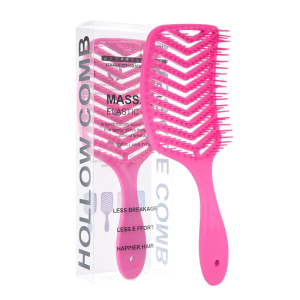 Vented Detangling Brush With Hollow out Design Hair Comb Portable Hairdressing Tool Suitable For Wet And Dry Hair