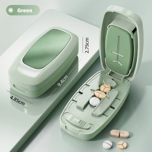LONGB 2/3/4 Parts Quartering Pill Divider Divider Organizer Dustproof Crusher Divider Portable Tablet Divider for Small or Large Pills