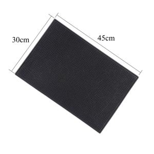 COD Bar mat black rubber bar mat waterproof and insulated PVC anti-spill coffee tableware mat restaurant bar mat
