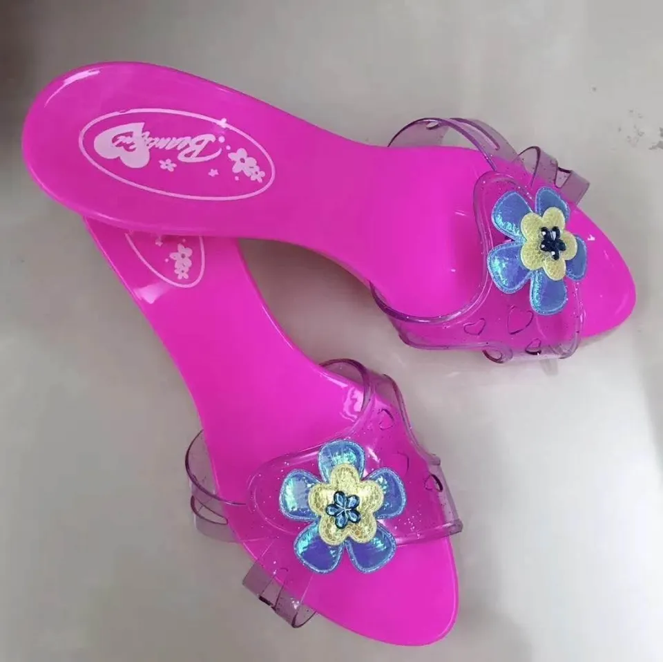 Little girl plastic high on sale heels