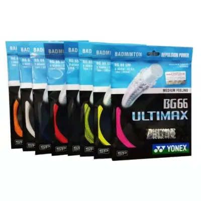 Ready Stock Tali Raket Badminton Yonex String BG66 Ultimax Flexible High Quality