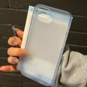 For iPhone 16e Ultra Thin Case Slim Matte Frosted Cover for iPhone 16 13 14 15 12 11 Pro Max 16 Plus i16e Shockproof Phone Cover