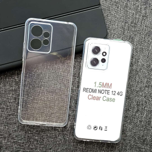 CASING REDMI NOTE 12 4G FREE RING STANDING HP SILIKON MOTIF CLEAR BENING SOFT CASE HANDPHONE