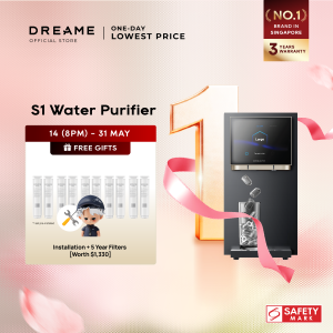 【3 Years Warranty】 Dreame S1 Water Purifier | All-In-One Machine - Cold Hot Ice | Nano Ultrafiltration System - 7 Layer - by Dreame