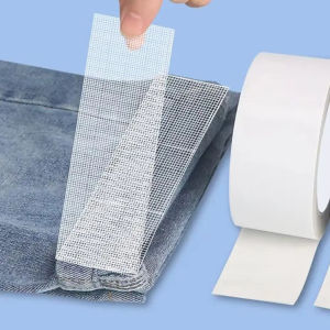 Vải Không Dệt Nóng Chảy Băng Keo Hai Mặt Chốt Trái Phiếu Không Cần May Băng Viền Sửa Chữa Gia Dụng Sắt Sưởi Ấm