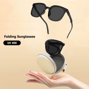 OYKI sunglassesแว่นกันแดดหญิง แว่นกันแดดพับได้ของผู้หญิงแนวเรโทรสุดชิคทรงกลมทันสมัยสำหรับใช้ตกแต่งแว่นตากันแดดผญแว่นกันแดดชาย sunglasses men