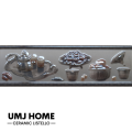 Lis Keramik Dinding Dapur Timbul Ukuran 8x25 cm MS Import. 