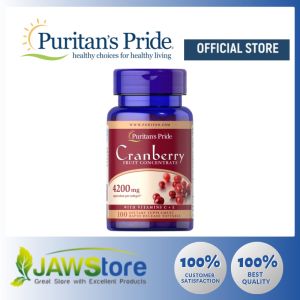 Puritans Pride Cranberry Fruit Concentrate with C & E 4200 mg / 100 Softgels / Item #004360