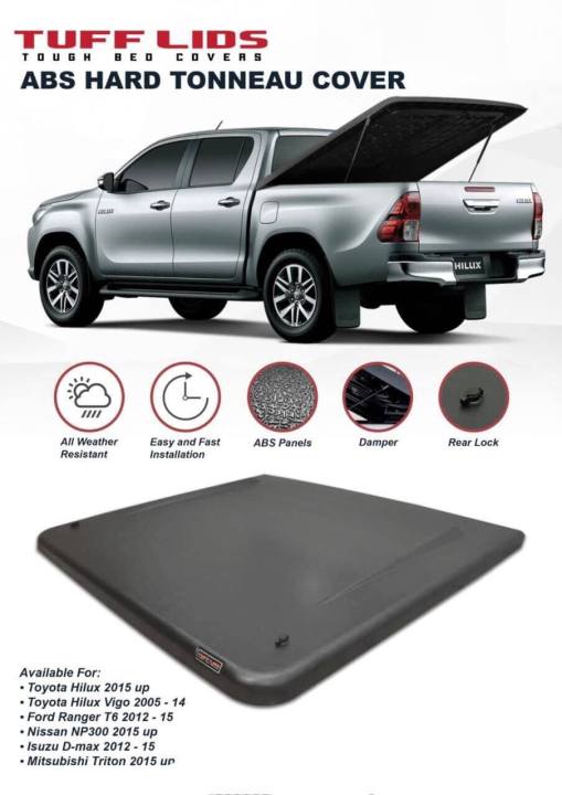 TOYOTA HILUX 2016 to 2025 TONNEAU COVER/BED COVER / PICK UP COVER