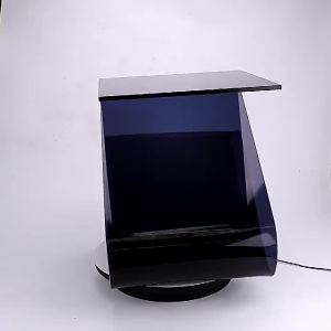 Acrylic Transparent Household Movable Tea Side Table Living Room Sofa Corner Table Bedside Table Small Table