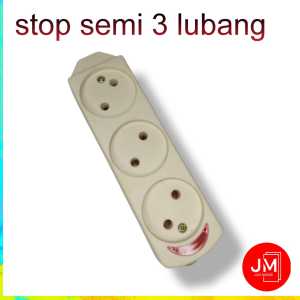 stopkontak semi 3 lubang terminal listrik colokan tanpa kabel COD
