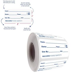 500Pcs/Roll Food Date Storage Labels Food Safety Date Sticker Waterproof for Kitchen Restaurant