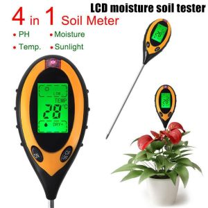 【การจัดส่งในประเทศไทย】4in1 เครื่องวัดค่าดิน Soil PH meter ความชื้น อุณหภูมิ แสง เครื่องวัดดิน ระบบดิจิตอล Soil Survey In เครื่องวัดค่า Ph ดิน - Lazada