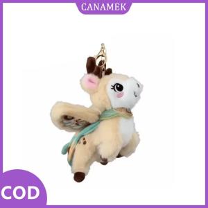 CANAMEK✨ Trung Quốc phong cách Đôn Hoàng bay Mèo Mặt dây chuyền dễ thương phim hoạt hình sang trọng chín màu Hươu móc khóa PP bông dễ thương sang trọng