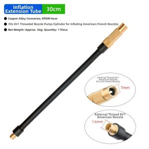 ADAM Ống EPDM Ống nối dài máy bơm khí Chủ đề 8V1 17/20/30/50CM Máy bơm điện Đầu nối ống Ghế bơm hơi cho thuyền SUP và kayak
