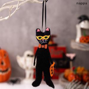 ✨[nappa] Halloween treo Mặt dây chuyền bí ngô đen mèo ma sọ kinh dị Búp bê trang trí ngoài trời Nhà Bên trang trí Halloween
