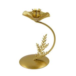 Table Centerpieces Metal Stand Flower Shape Iron Tapered Holder Candlestick for Home Enhancement Decors