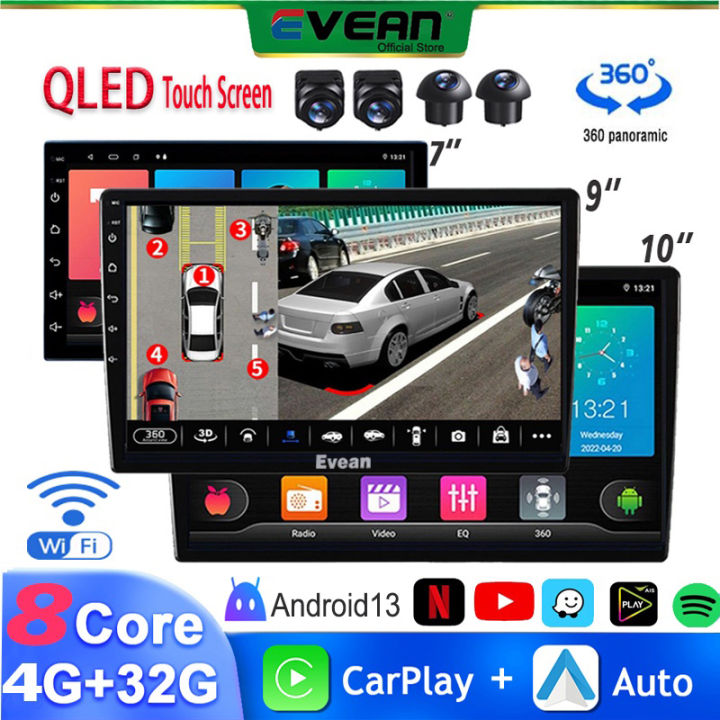 【QLED Touch Screen 8 core】4G Ram+32G Rom Android Player Car Head Unit