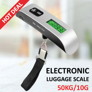 50kg/10g Electronic Digital Luggage Scale Portable Weighing Travel Suitcase / Penimbang Bagasi