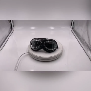 Motorcycle Goggles Vintage Pilot Leather Riding Glasses ATV Off-Road Anti-Scratch Dust Proof Eyewear for Men Women Adult