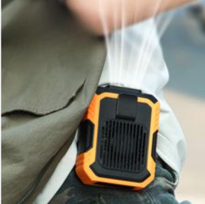 Quạt điều hòa đeo hông quạt gài thắt lưng Pin 4000mAh có thể sạc dự phòng di dộng đeo cổ ra ngoài trời có thể sạc lại quạt điện mini ngoài trời