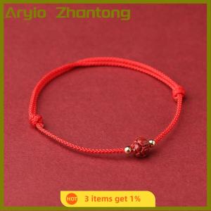 Aryio Tây Tạng Phật giáo sen đính cườm Vòng đeo tay handmade bện có thể điều chỉnh may mắn màu đỏ chủ đề Vòng đeo tay quyến rũ cho phụ nữ người đàn ông vài đồ trang sức
