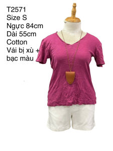 Áo thun nữ (hàng đuôi thanh lý lỗi ghi rõ trên hình) Quý khách vui lòng đọc kỹ thông tin trên hìnhsecondhand Nhật