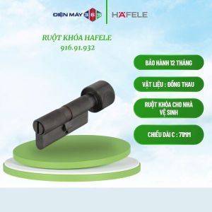 Ruột Khóa Nhà Vệ Sinh 71mm Hafele 916.91.932 không chìa có chốt trong Bảo hành 12 tháng - STM