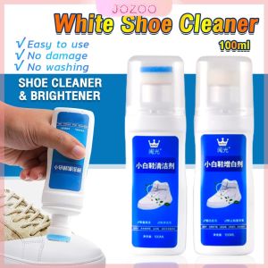 Jozoo 100ml Shoe Cleaner Brightener Remove Stain Shoe Brush White Shoes Professional Bleach Accessories
