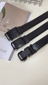 2026 Hot Sale [ Shipped from China ]2025 New mens automatic buckle belt no-hole lazy belt versatile for business and casual wear black genuine leather belt B3