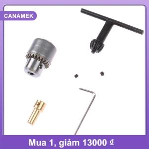 【CANAMEK】 1 bộ mini khoan chuck Micro 0.3-4mm côn gắn khoan chuck và cờ lê