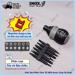 Tua vít trợ lực đảo chiều tua vít tự động 12 đầu - Có Nam Châm Chất Liệu Thép CR-V siêu cứng - 842