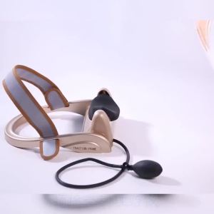 Relax Filled Air Neck Massager Vertebra Orthopedic Stretch Cervical Tractor Pillow Kneading Squeeze Traction Posture Corrector Pump Home