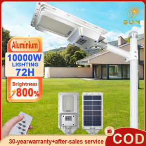 GENGYAN-M 【BUY 1 TAKE 1】 solar street light outdoor waterproof IP67 street lamp 9730LED solar light 5000W High brightness spotlight with remote control Decorate the garden courtyard Stable Lighting COD 30 years warranty