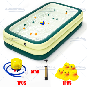 Kolam Renang Anak /kolam renang anak free pompa/kolam renang besar jumbo/kolam renang anak murah/Kolam Renang Anak Mandi Bola Kolam Karet Ocean Pool/Kolam Renang Bahan Tebal Ukuran Besar Tinggi /Kolam Renang Anak Jumbo 3 Rings