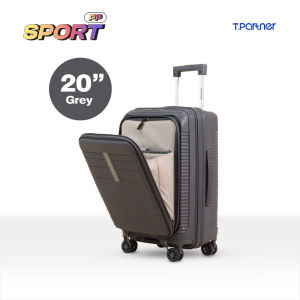 T.Partner [Barrel-shaped] SPORT PP SERIES Travel Luggage Durable Strong Front Opening TSA Lock Large Capacity Maleta (20"/26"/32")
