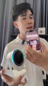 Loa Cảm Ứng Không Dây 3 trong 1 Kiêm Giá Đỡ Điện Thoại Và Sạc Dự Phòng Pin Trâu Âm Thanh Cực Hay