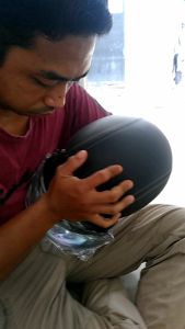 Helm Bogo Dewasa Full Kulit Sni