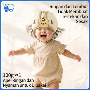 Topi Pelindung Kepala Yang Dapat Disesuaikan Dan Bernapas Untuk Bayi Dan Bayi Baru Lahir.