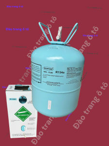 Ga 134a điều hoà xe ô tô bình gas máy lạnh điều hoà xe ô tô bình to nạp ga xe ô tô trọng lượng tịnh 136kg cân nặng 17kg